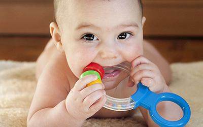 Teething baby